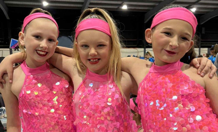 Girls in costume for Starstruck